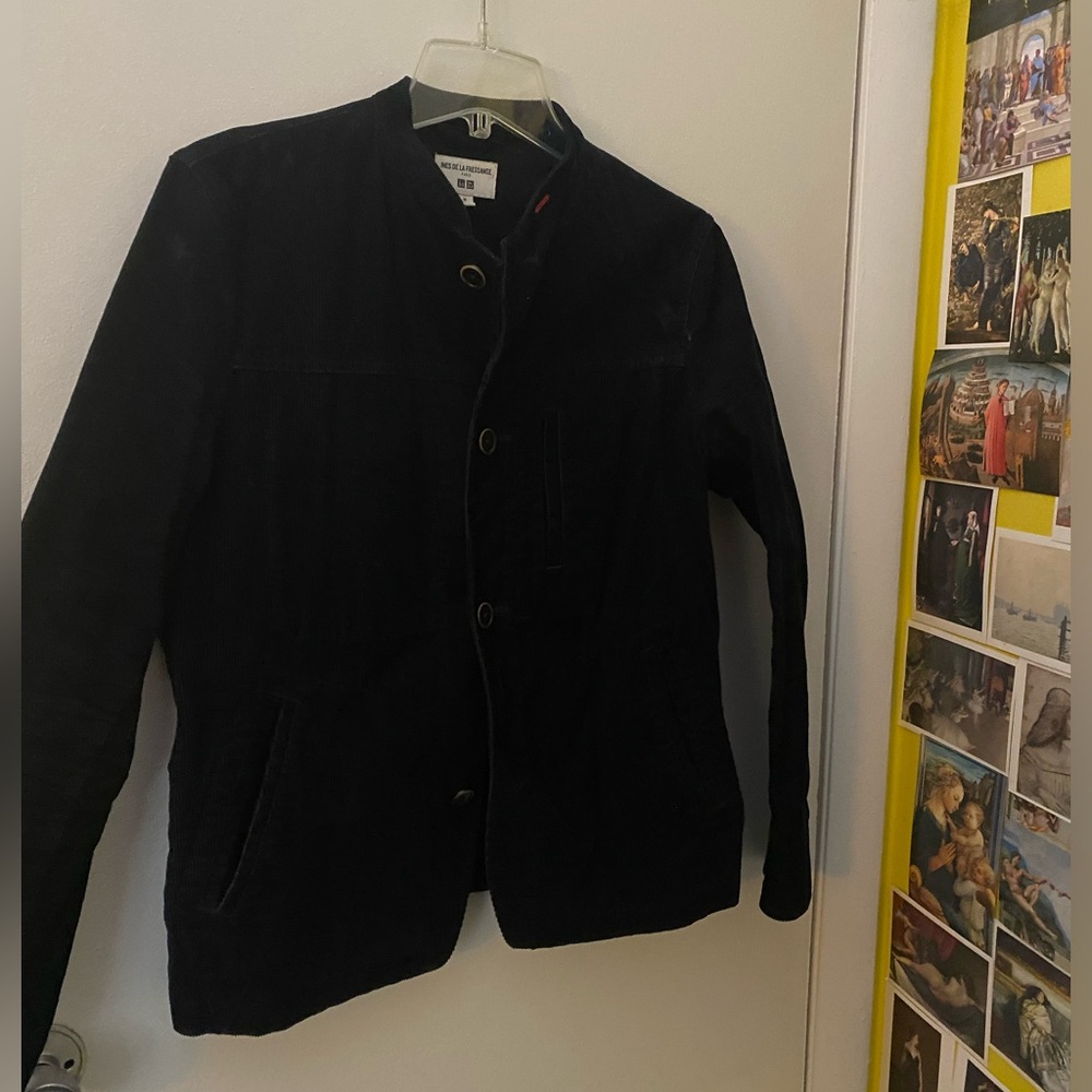 Ines de la Fressange x Uniqlo Navy Corduroy Jacket